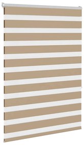 Ζέβρα τυφλή 105x150 cm Πλάτος υφάσματος 100,9 εκ. Πολυεστέρας - Καφέ