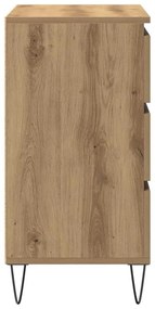 vidaXL Πλαϊνό γραφείο artisan δρυς 60 x 35 x 70 cm Επεξεργασμένο ξύλο