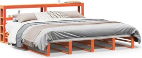 vidaXL Σκελετός Κρεβ. Χωρίς Στρώμα Καφέ Κεριού 200x200 εκ Μασίφ Πεύκο