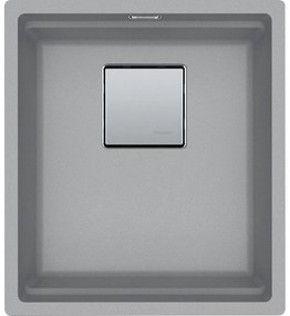 Franke Kubus 2 KNG 110-37 Stone Grey Υποκαθήμενος Γρανιτένιος Νεροχύτης 45cm