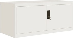 vidaXL Αρχειοθήκη Λευκή 90 x 40 x 180 εκ. Ατσάλινη