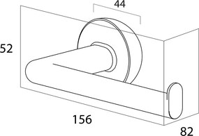 Tiger Cooper Χαρτοθήκη L-shape Polished gold 800551