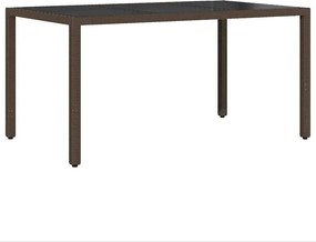 vidaXL Σέτ φαγητού για κήπο 5 pcs Καφέ συνθετικό ρατάν