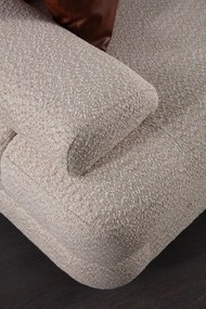 Corner Sofa-Bed Nice L Corner Right - Cream Cream