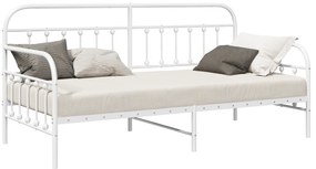 vidaXL Σκελετός Ημέρας Λευκός 100x200 cm Χάλυβας