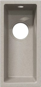 vidaXL Σιντρινο κουζίνας Μπεζ 21 x 44 x 14 εκ. Γρανίτης