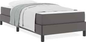 vidaXL Σκελετός Κρεβατιού με στρώμα Γκρι 80 x 200 cm ύφασμα