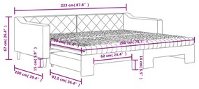 ΚΑΝΑΠΕΣ ΚΡΕΒΑΤΙ ΣΥΡΟΜΕΝΟΣ ΣΚΟΥΡΟ ΓΚΡΙ 90X200 ΕΚ ΎΦΑΣΜΑ ΣΤΡΩΜΑΤΑ 3197445