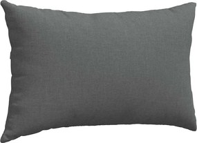 vidaXL Μαξιλάρι Καναπέ 2 pcs Σκούρο Γκρι 50 x 30 cm ύφασμα