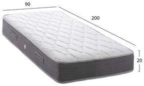 ΣΤΡΩΜΑ DREAMTOPIA ΣΕΙΡΑ LULLABY ALOE VERA HM655.90-200 BONNELL SPRING 90x200 εκ.