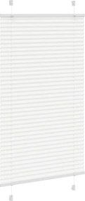 vidaXL Πλισέ περσίδα Λευκό 80x150 cm Πλάτος υφάσματος 79,4 cm
