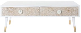 Τηλεόραση DKD Home Decor Λευκό Έλατο Ανοιχτό καφέ (120 x 65 x 42 cm)