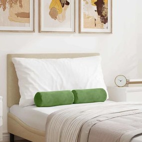 vidaXL Μαξιλάρια Στήριγμα 2 pcs Ανοιχτό Πράσινο Ø 15 x 40 εκ