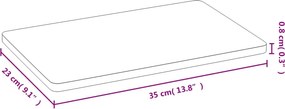 vidaXL Πιάτα Πρωινού 6 Τεμ. 35 x 23 x 0,8 εκ. από Μπαμπού