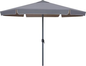 Ομπρέλα κήπου Capri Megapap αλουμινίου χρώμα ανθρακί Ø3m.