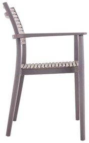 Πολυθρόνα AKRON PP-UV Καφέ/Sand Beige 60x55x85cm