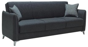 Sofa Three-seater with Storage Space Torino Fylliana Grey 220*85*90 cm