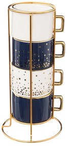 Φλυτζάνια Καφέ 170ml Με Σταντ (Σετ 4τμχ) S-D Stars 194112