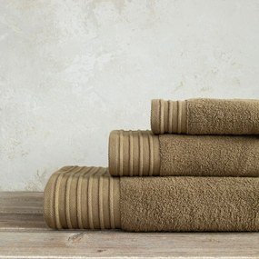 Πετσέτα Σώματος (90x145) Nima Feel Fresh AW2024 500gsm Καφέ,Χακί