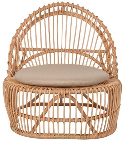 ΠΟΛΥΘΡΟΝΑ ENTROPY HM9840.01 RATTAN ΦΥΣΙΚΟ ΜΕ ΕΚΡΟΥ ΜΑΞΙΛΑΡΙ 80x97x85Υεκ.