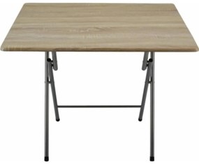 Τραπέζι Πτυσσόμενο 781676 70x70x71 Oak Ankor Μέταλλο,Ξύλο