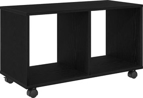 vidaXL End Table Μαύρη Οξυά 72 x 33 x 42,5 εκ. Επεξεργασμένο ξύλο