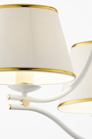 Κρεμαστό Πολύφωτο Samba Φ78cm 3xE27 Λευκό με Χρυσό