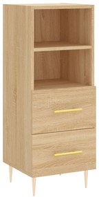 Ντουλάπι Sonoma Δρυς 34,5x34x90 εκ. από Επεξεργασμένο Ξύλο - Καφέ