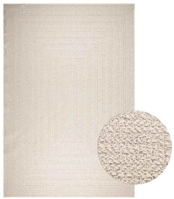 vidaXL Χαλί ZIZUR Κρεμ Όψη Γιούτας Εσωτ. & Εξωτ. Χώρου 240x340 εκ.
