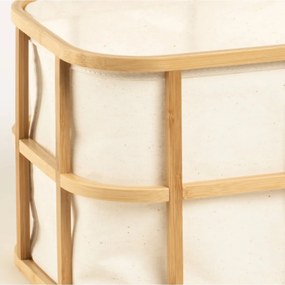 Stewehome φυσικό καλάθι από μπαμπού Πολύχρωμο 32x23x20 cm