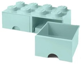 LEGO® ΚΟΥΤΙ ΑΠΟΘΗΚΕΥΣΗΣ ΟΡΘΟΓΩΝΙΟ ΓΑΛΑΖΙΟ (AQUA) ΣΥΡΤΑΡΩΤΟ - 40061742