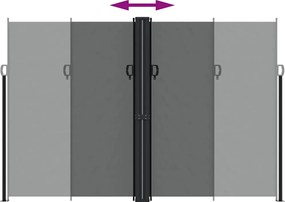 vidaXL Σκίαστρο Πλαϊνό Συρόμενο Ανθρακί 220x1200 εκ.
