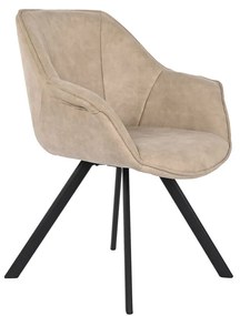 Καρέκλα DKD Home Decor Μαύρο Μπεζ 64 x 67 x 85 cm