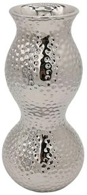 Βάζο Σφυρήλατο 15-00-23721 13x28,5cm Silver Marhome κεραμικο