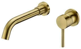 Μπαταρία Νιπτήρος Εντοιχισμού χρυσή Artemis 911P-OR Gold Karag Metal, Ceramic