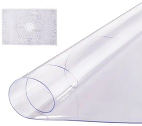 VEVOR PVC Table Protector 42 Inch Round Clear Plastic Desk Protector 2.0mm Thick