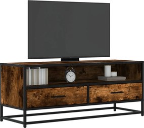 ντουλάπι τηλεόρασης vidaXL Καπνιστή δρυς 100x34,5x40 cm