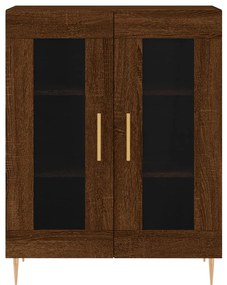 vidaXL Ντουλάπι Καφέ Δρυς 69,5 x 34 x 90 εκ. Επεξεργασμένο Ξύλο