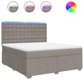 ΚΡΕΒΑΤΙ BOXSPRING ΜΕ ΣΤΡΩΜΑ TAUPE 180X200 ΕΚ. ΥΦΑΣΜΑΤΙΝΟ 3294065