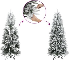 vidaXL Χριστουγεννιάτικο Δέντρο Τεχνητό με Χιόνι 210 εκ.