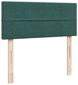 Οθωμανικό κρεβάτι με στρώμα &amp; LEDs Dark Green 120x200cm Velvet 3312617