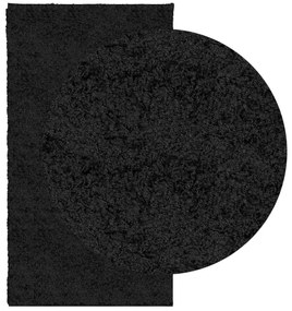 Χαλί Shaggy με Ψηλό Πέλος Μοντέρνο Μαύρο 60 x 110 εκ. - Μαύρο