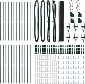 vidaXL Στύλος Περιφράξεων Γκρι 50 x 1 μ (50 χλστ πλέγμα)