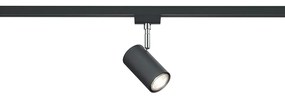 Σποτ Μονό Ράγας 2 Καλωδίων L10xH16cm 1xGU10 Μαύρο Ματ Trio Lighting Duoline Marley 78240132