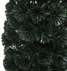 vidaXL Χριστουγεν. Δέντρο Slim Τεχνητό με Βάση / Οπτικές Ίνες 240 εκ.