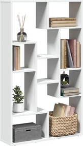 vidaXL Βιβλιοθήκη Λευκή 72x20x120,5 εκ. από Επεξεργασμένο Ξύλο