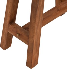 Τραπεζάκι βοηθητικό Ranch ξύλο μαόνι φυσικό 50x25x46εκ