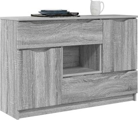 vidaXL Πλαϊνό γραφείο Γκρίζο Σονομα 100 x 30 x 65,6 Επεξεργασμένο ξύλο