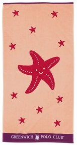 Πετσέτα Θαλάσσης Παιδική 3894 Peach-Red Greenwich Polo Club Beach 70x140cm 100% Cotton