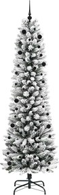 vidaXL Τεχνητό Χριστουγεννιάτικο Δέντρο με 300 LED Λευκό 240 cm